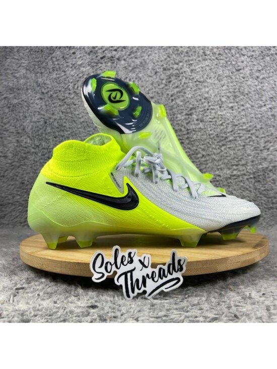 Nike Phantom Luna 2 Elite FG Mid Soccer Size 6.5 Men Grey Volt HF4358-003 main image 7